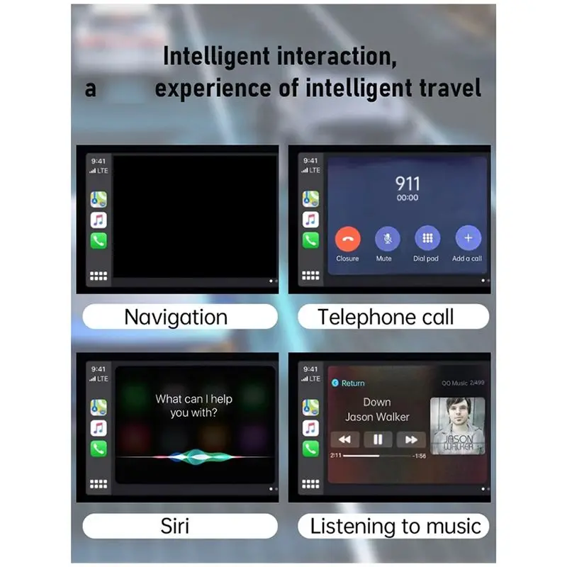 Wireless Carplay Android Car Adapter Auto In-Car Interconnection Box Wireless Carplay Box-A97E