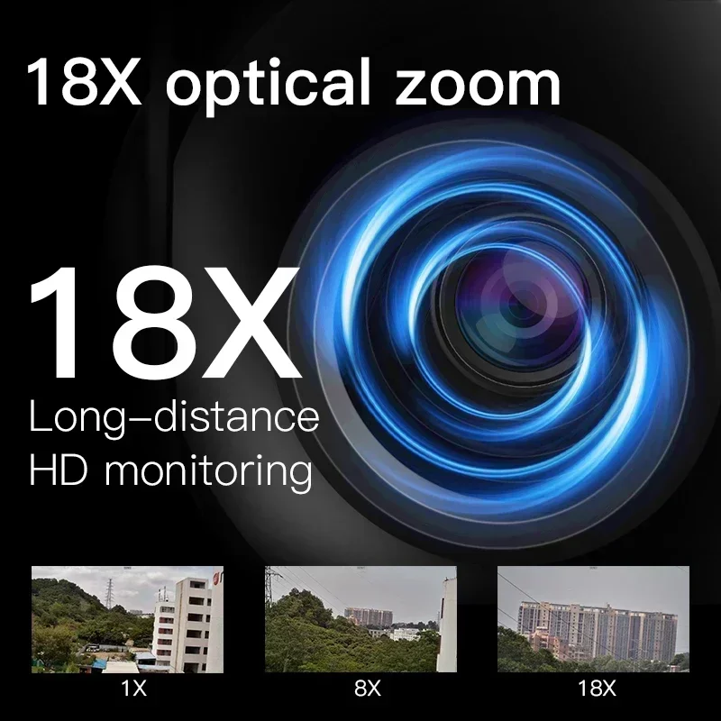 Vstarcam CS66Q-X18P-C 5MP 18x Zoom szybka kamera PTZ z automatycznym śledzeniem noktowizor bezprzewodowa zewnętrzna kamera sieciowa WIFI 4G