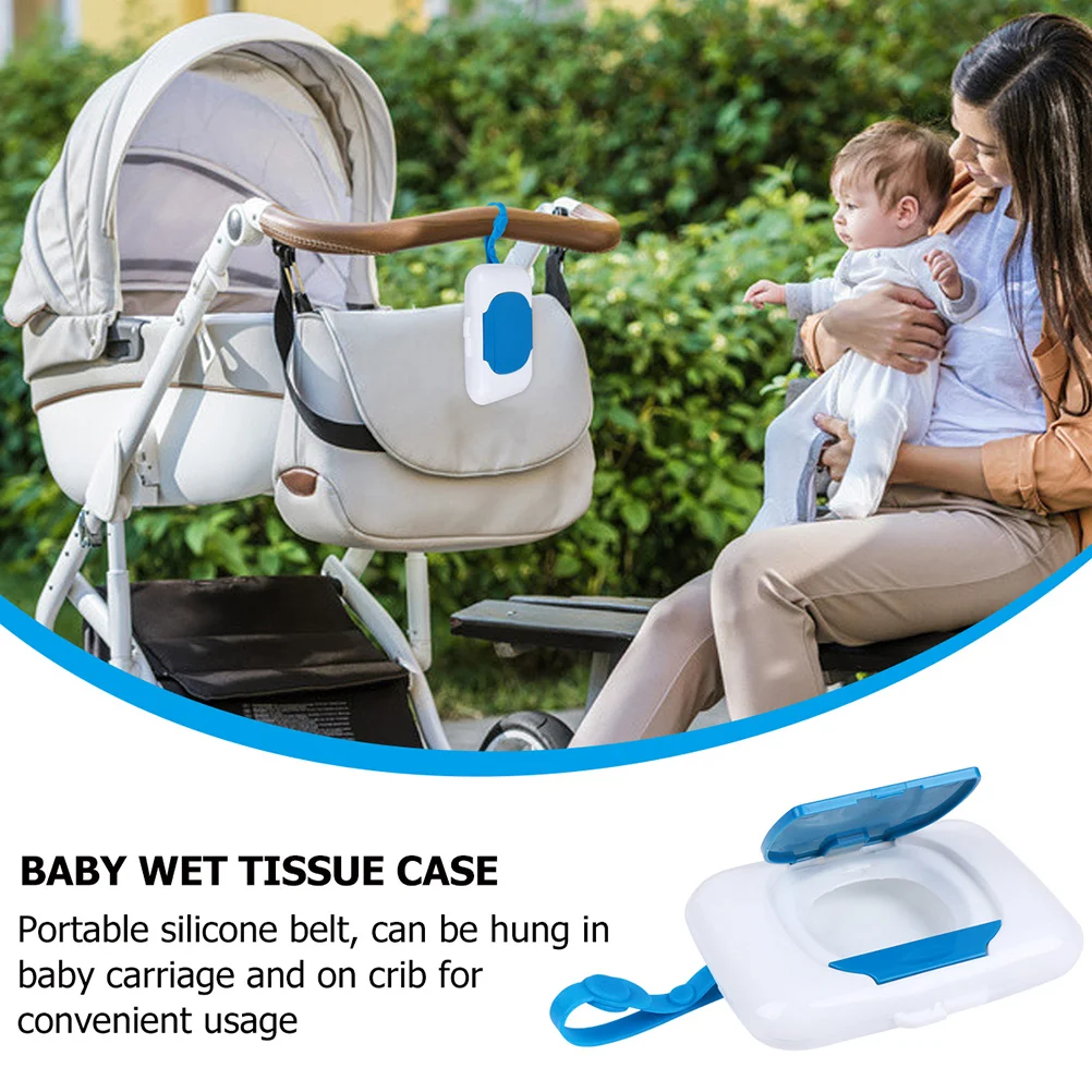 2 Pcs Baby Wipe Holder Flushable Wipes Dispenser Box Tissue Portable Warmer Pp Convenient Case Travel