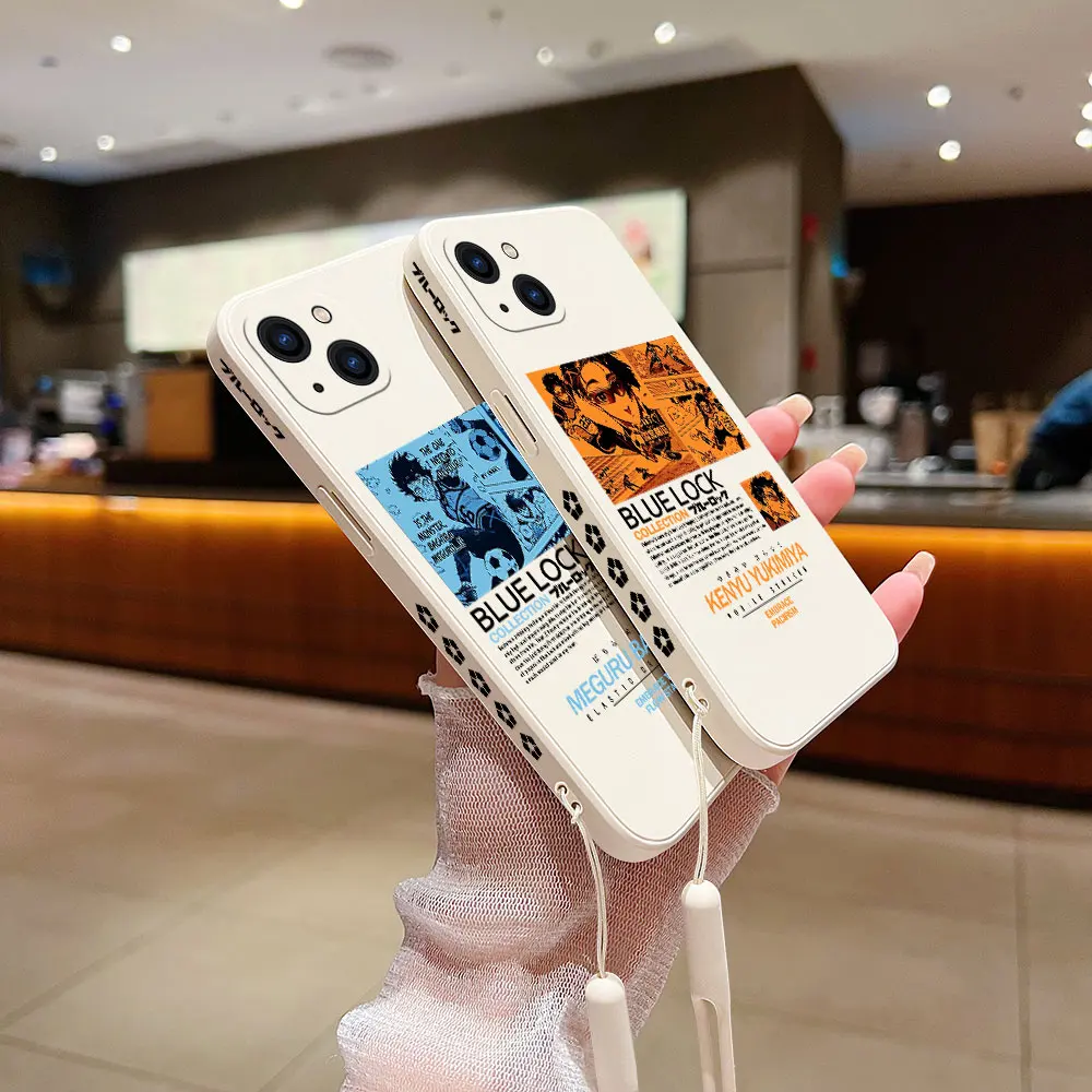 Anime Blue Lock Phone Case For iPhone 15 14 13 12 11 Pro Max Mini X XR XSMAX SE20 8 7 Plus 6 6SPlus Silicone Cover