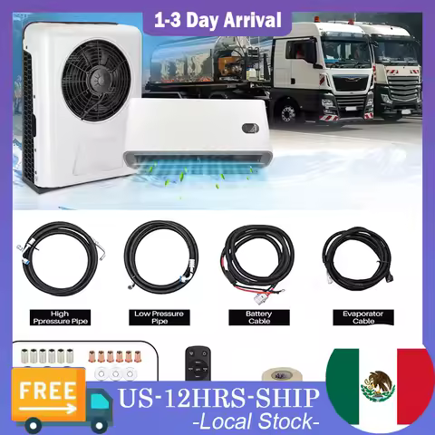 Aspligo Low Noise Truck Electric Parking Air Conditioner 12V Ac RV Caravan Camper Van Split Refrigeration Air Conditioning New