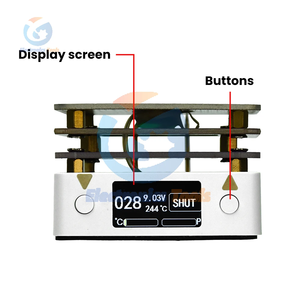 

PD65W 20V Mini Hot Plate Digital Soldering Preheating Rework Station Fast Heating Aluminum Base Plate PCB Repair Welding Tools