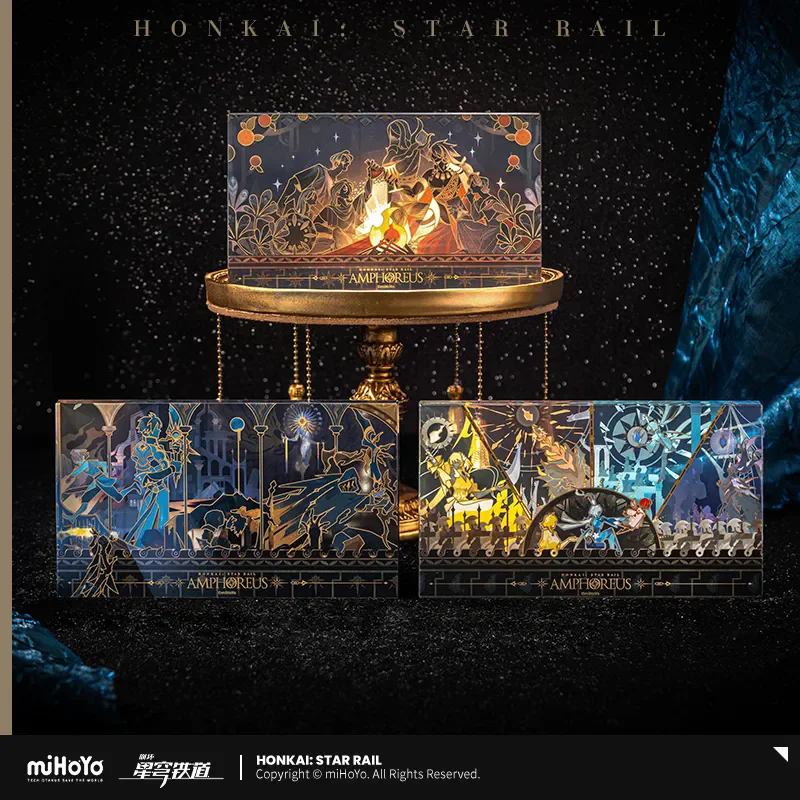 [Genuine] miHoYo Game Honkai Star Rail The Book of Creation Series Acrylic Brick Desktop Ornament Anime Prop Cosplay Xmas Gifts