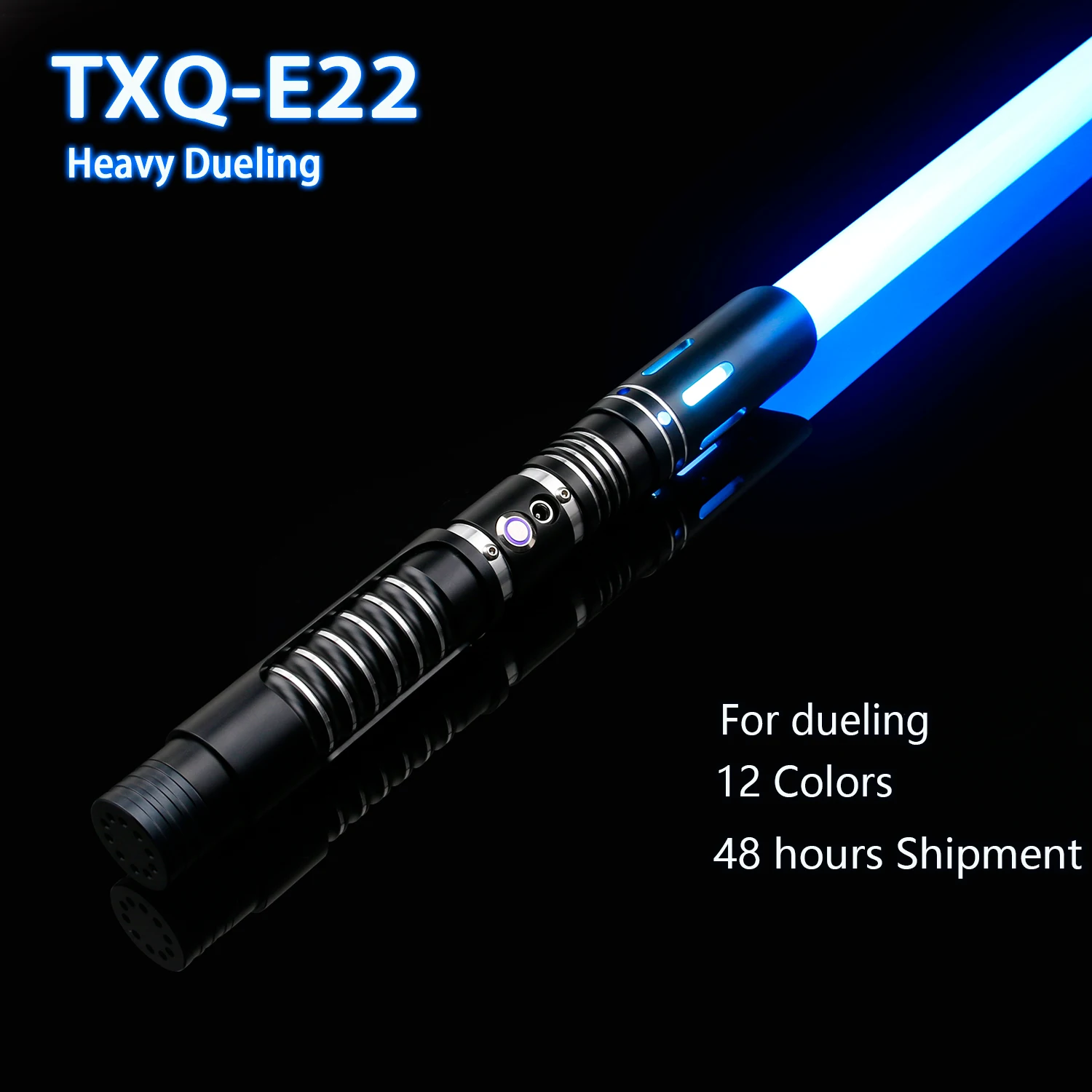 TXQSABER RGB Pixel heavy dueling laser sword Smooth Swing Metal Handle lightsaber Cosplay FOC jedi sword 12 Colors foc dueling