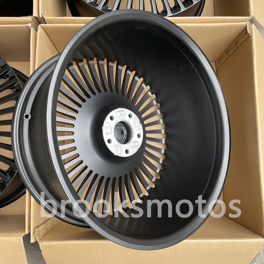24" NEW MULT SPOKE BLACK FORGED WHEELS RIMS FITS FOR ROLLS ROYCE CULLINAN 24X10