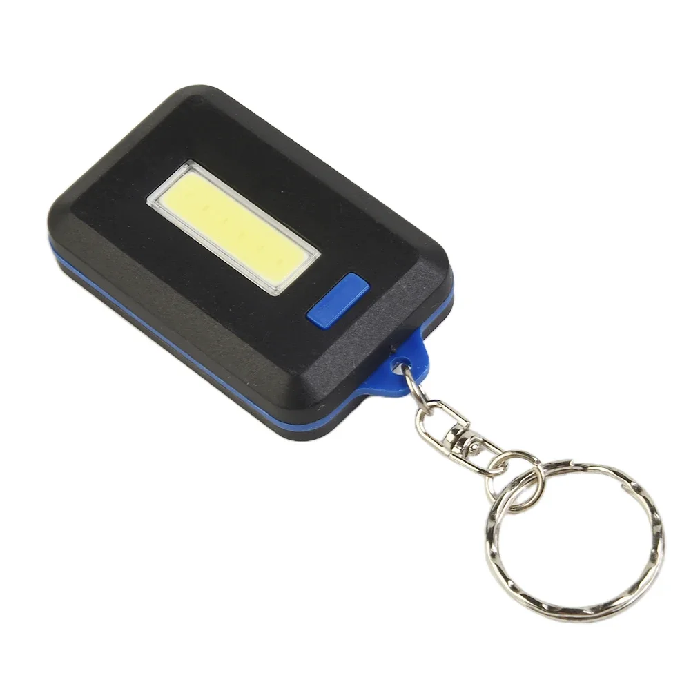 For LED Bright Torch Keychain Flashlight Camping Night Walking 3 Light Modes Bright Easy To Operate Mountaineering