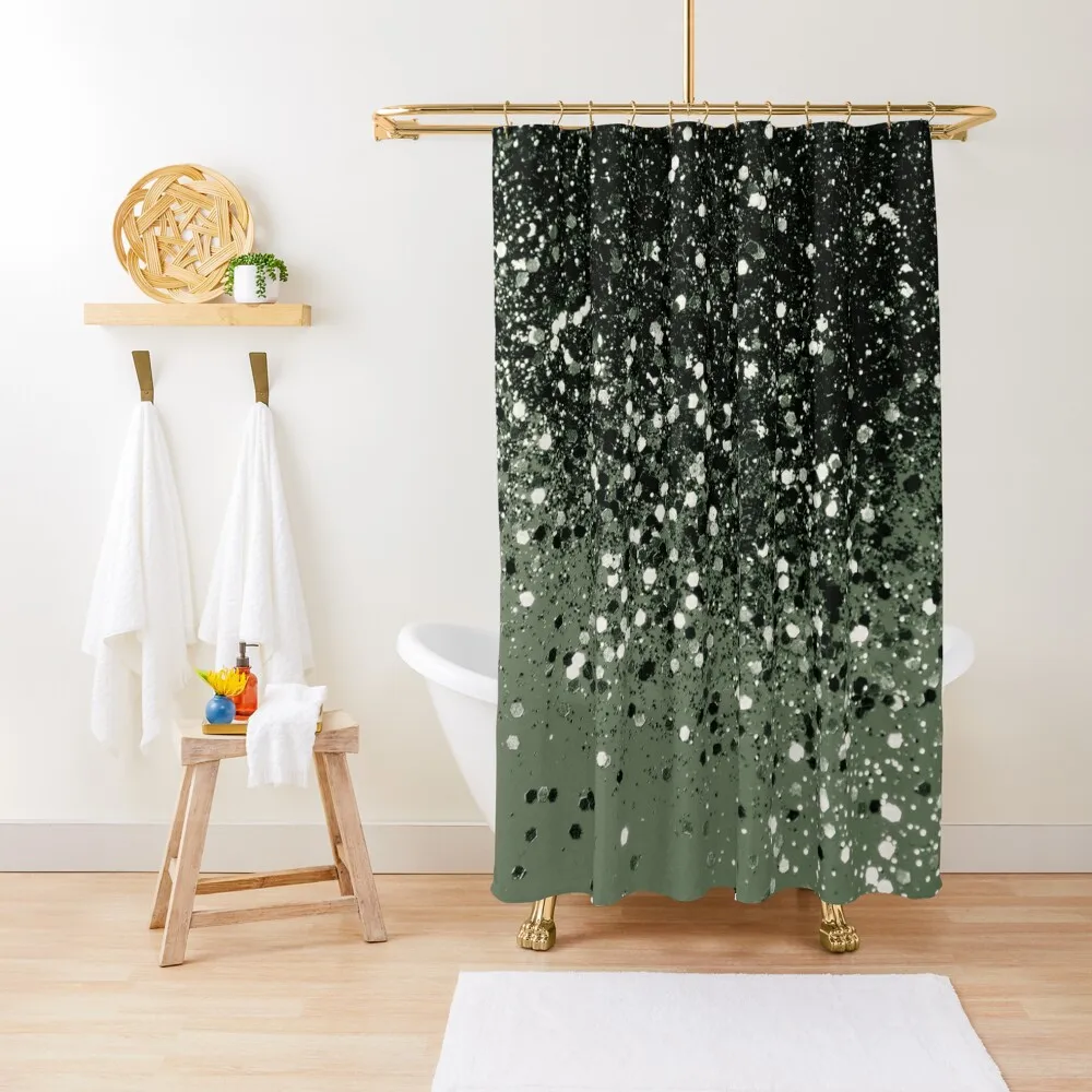 

Cactus Green Black Glitter #1 (Faux Glitter - Photography) #shiny #decor #art Shower Curtain Window Cover Curtain