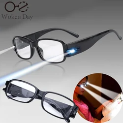 Multi Strength Reading Glasses LED Man Woman Unisex Eyeglasses Spectacle Diopter Magnifier Light Up Night Presbyopic Glasses