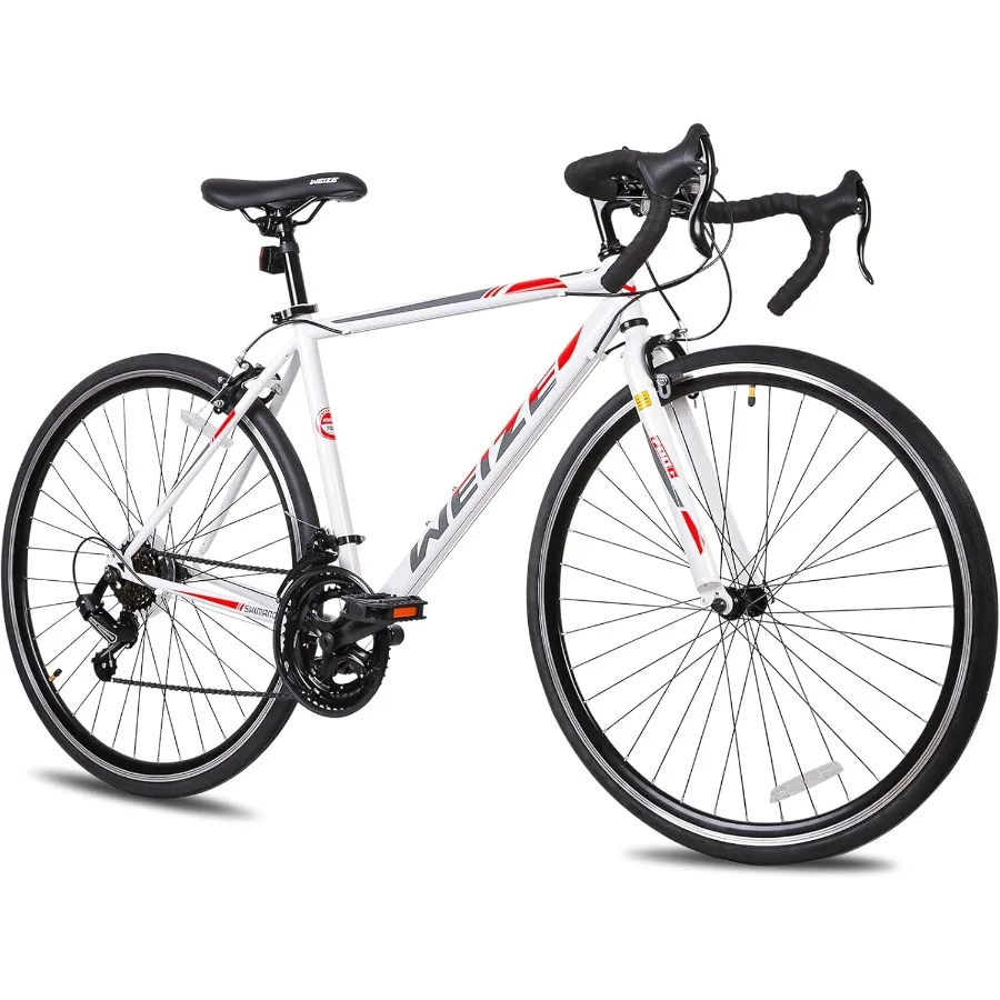 

700C Road Bike for Urban Commuting with 14-Speed Drop Handlebars Hybrid Design featuring Caliper Brakes High-Carbon Steel Frame