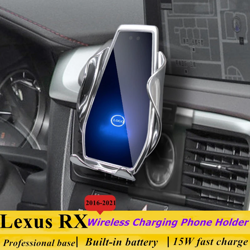 

Dedicated for Lexus RX 2016-2021 Car Phone Holder 15W Qi Wireless Car Charger for iPhone Xiaomi Samsung Huawei Universal