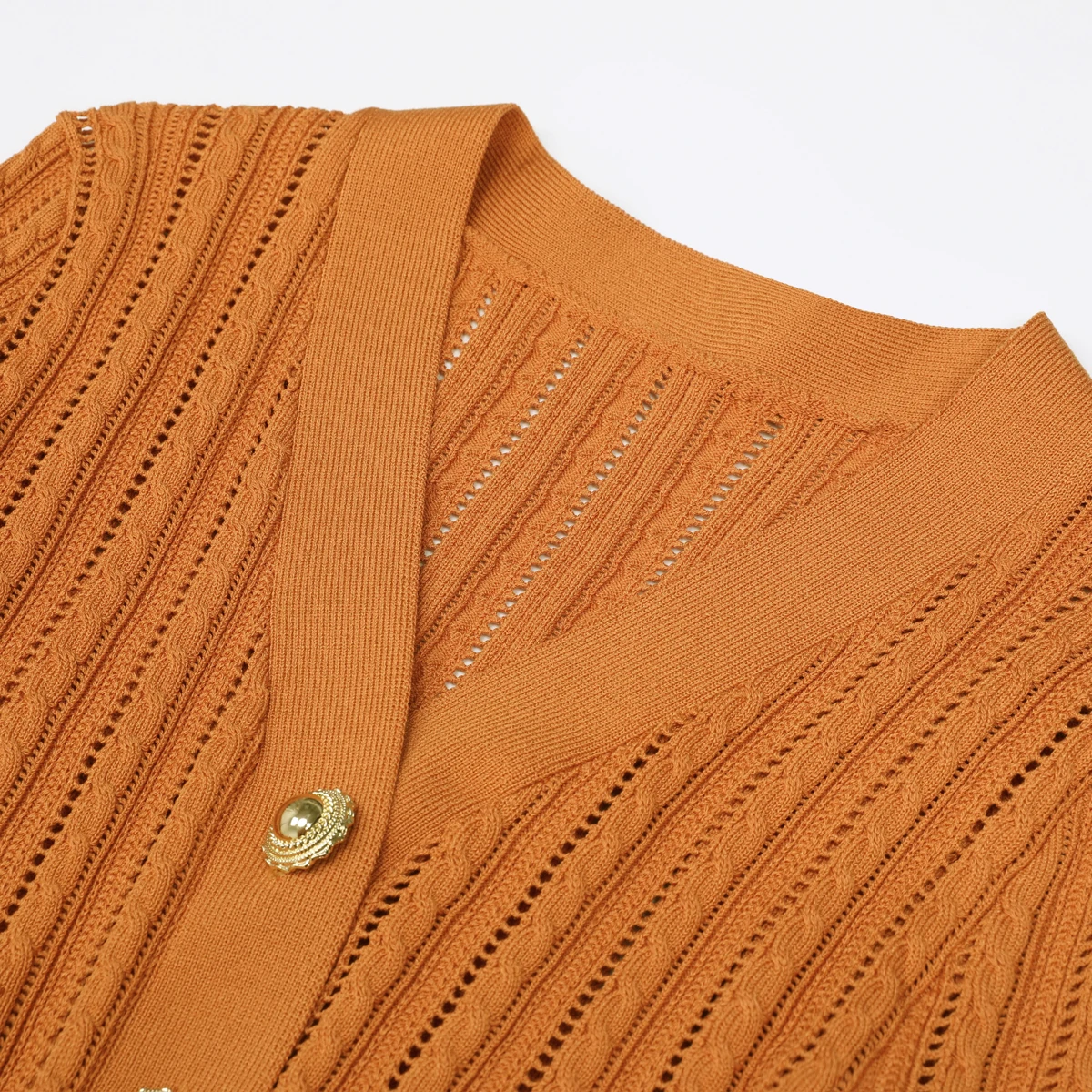 Hohe Qualität Herbst Neue Modische frauen Pendeln Lange Ärmeln Elastische Gestrickte Vielseitig Hohl Lotus Blatt Rand Länge Kleid