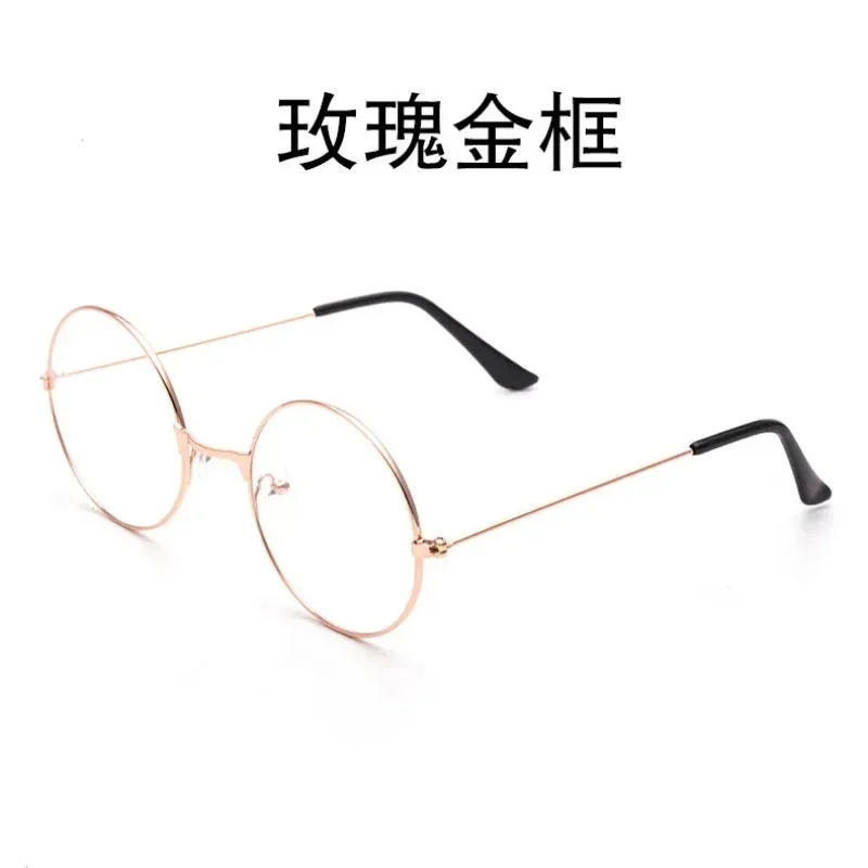 Fashion Vintage Retro Metal Frame Clear Lens Glasses Nerd Geek Eyewear Eyeglasses Oversized Round Circle Eye Glasses