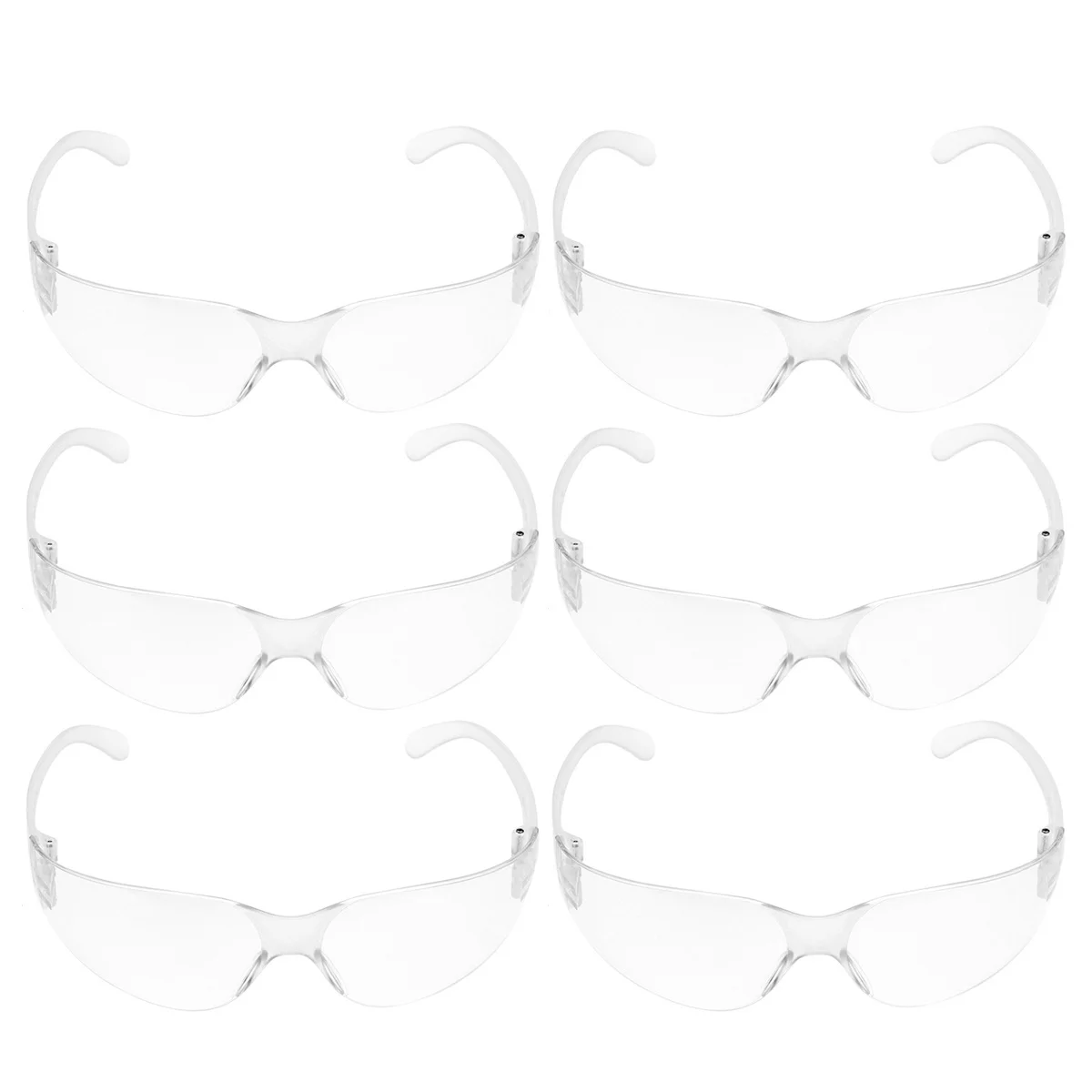 12pcs Clear Protective Eyewear Safety Glasses Impact Resistant Anti-Fog Dustproof Goggles For Industrial Welding Lab Protection - Image 4
