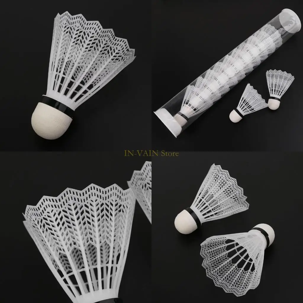 M5TC 12PCS في الهواء الطلق الرياح الرياح الريشة خفيفة الوزن التدريب على الأوزان المكوك سهلة الاستخدام