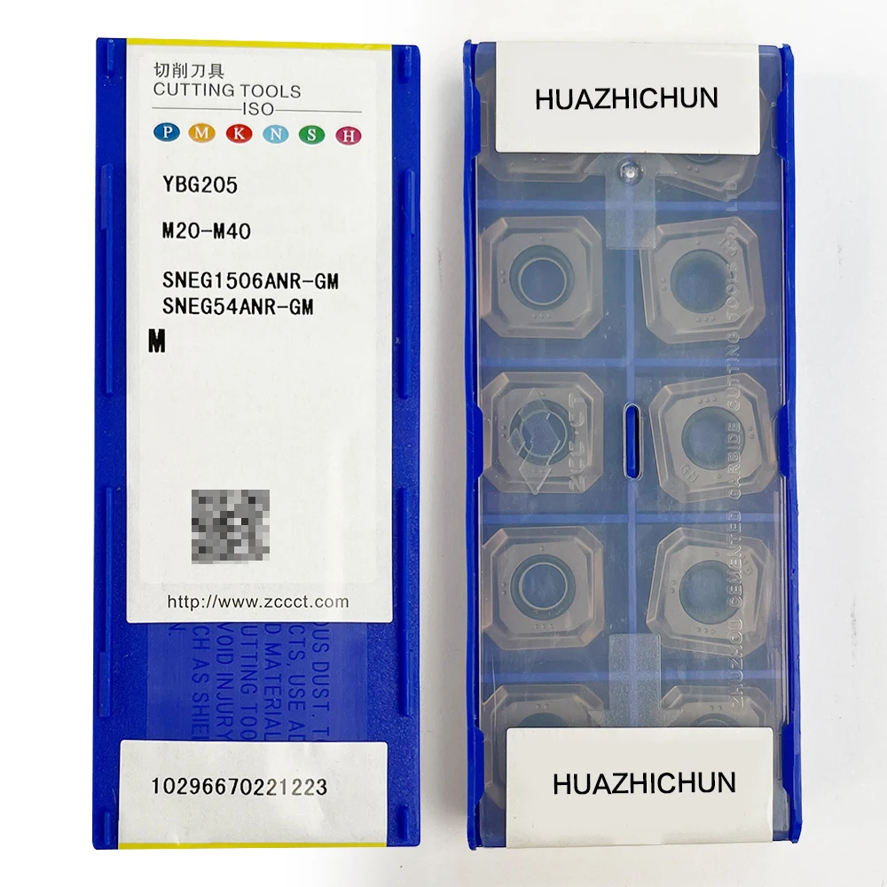 HUAZHICHUN SNEG1506ANRGM YBG205 كربيد إدراج داخلي ، أداة تحول