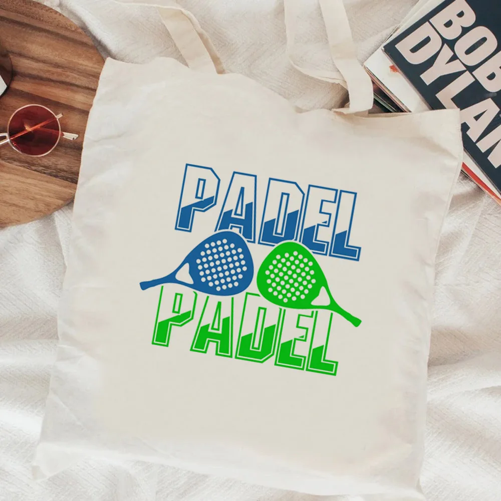 Padel shopping bag reusable shopping bolso grocery cotton bolsa bag reciclaje boodschappentas reusable sacola cabas