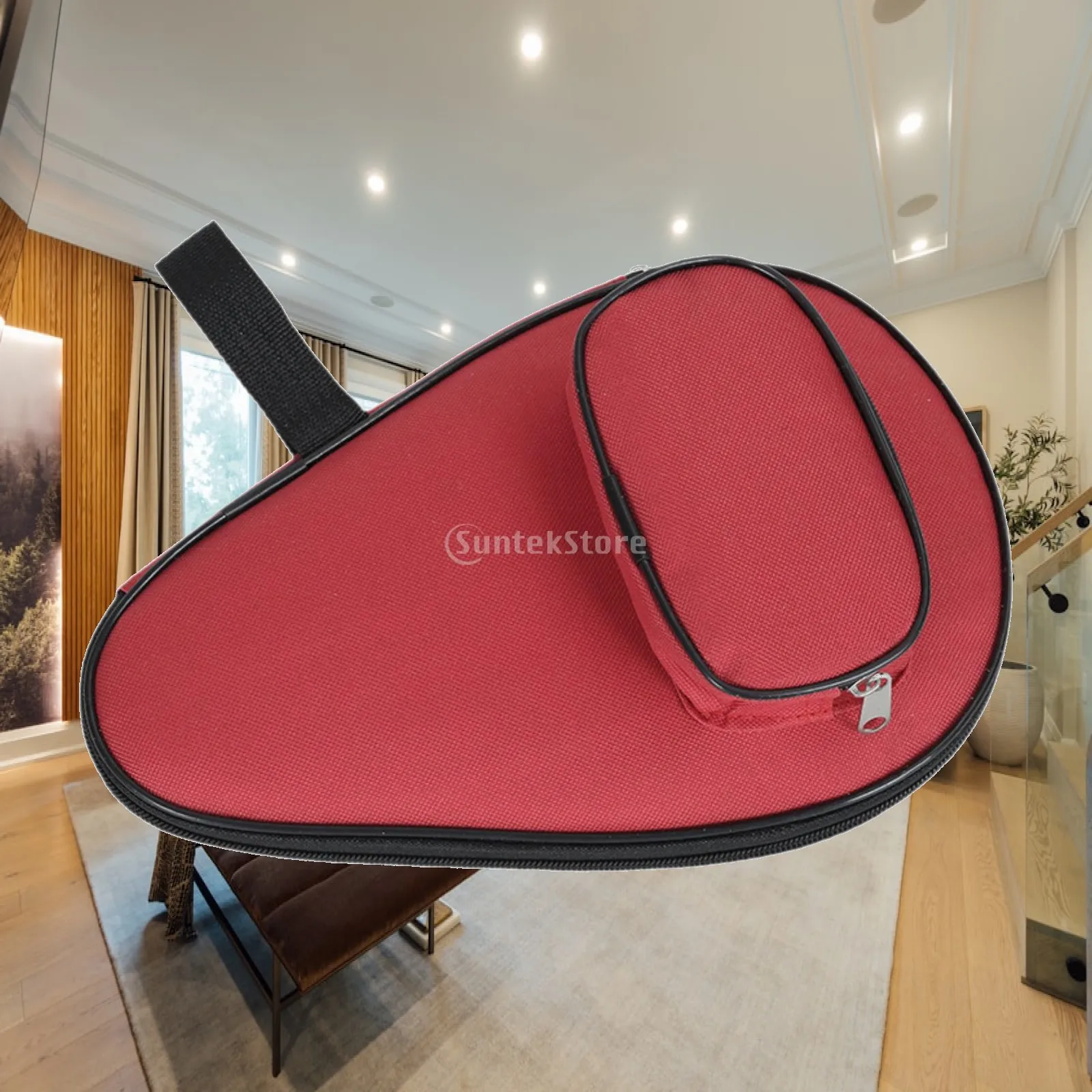 Pingpong Paddle Case Multifunction Protection Protective Pouch Container Bat Bag for Travel Competition Sports Players Training