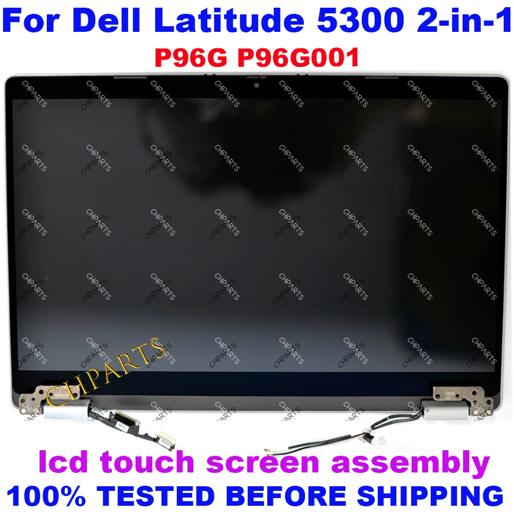 13,3-calowy FHD do Dell Latitude 5300 2 w 1 P96G P96G001 Panel LCD wymiana ekranu dotykowego kompletny z zawiasami