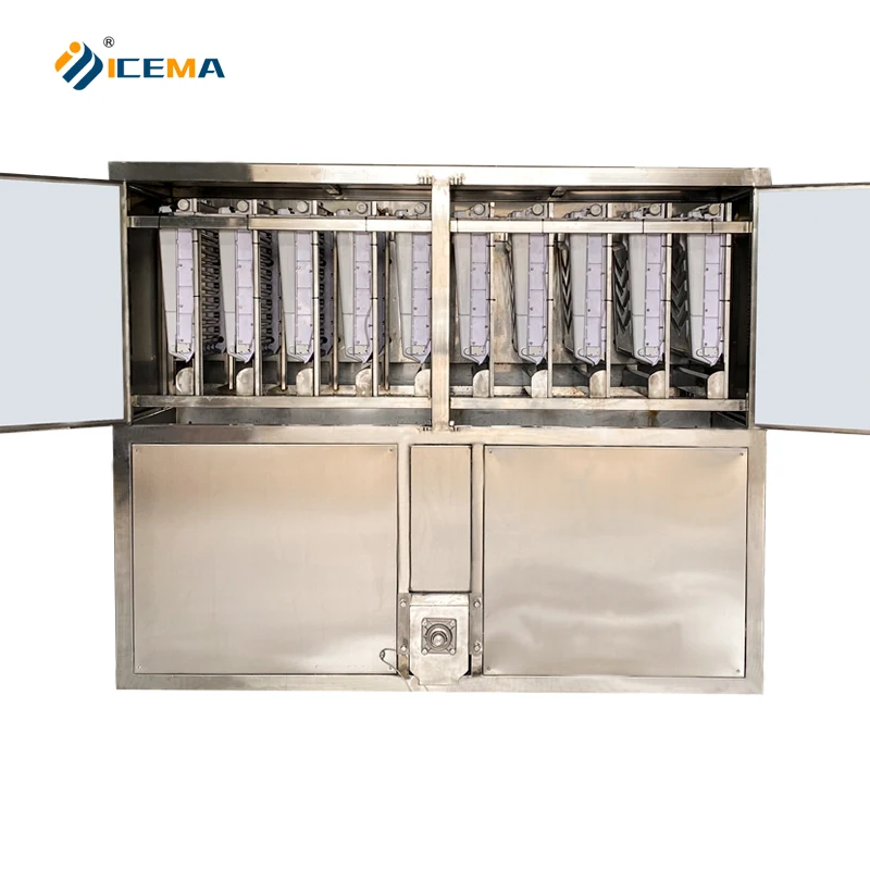 Automatic Industrial Ice Maker Machine 3T 300KG Capacity for Crystal Ice Plant Core Components Emerson Fusheng Engine Motor Gear