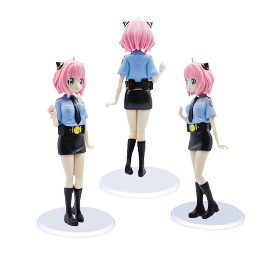 Figurine d'anime espion × famille, lapin fille, uniforme de police, Anya Forger, collection de modèles d'action, décoration de table, cadeau d'anniversaire, 19-22cm
