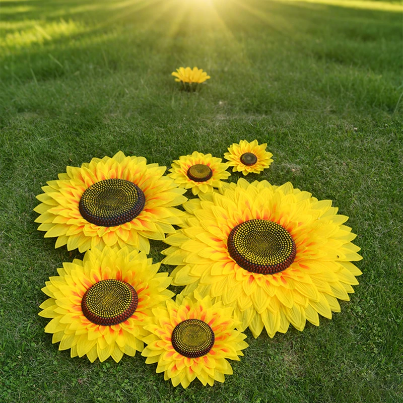 1pc Neue Sonnenblumen Kopf Set Kinder Dance Show Gesicht Sonnenblumen Spiele Eröffnung Zeremonie Eingang Requisiten Sonne Gesicht Set Cosplay