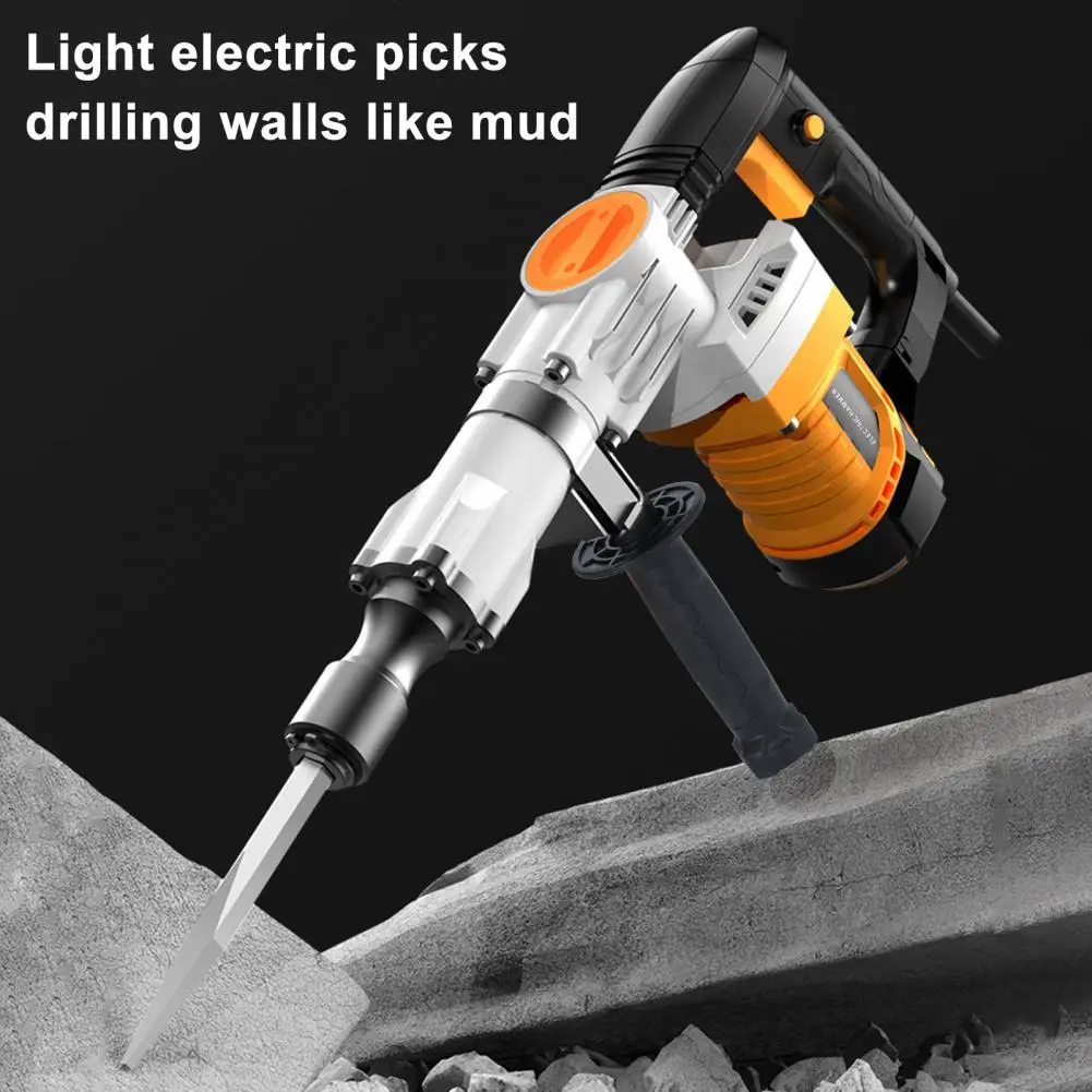 

1200W Electric Demolition Hammer Corded Demolition Hammer Stepless Speed Change Industrial Grade Concrete Demolition Hammer