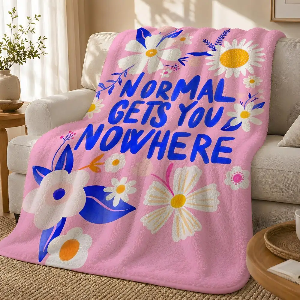 Minimalist Sunny Eclectic Love Quotes Throw 1pc Flannel Blanket Soft Lightweight Warm Cozy For Bedroom Sofa Bed