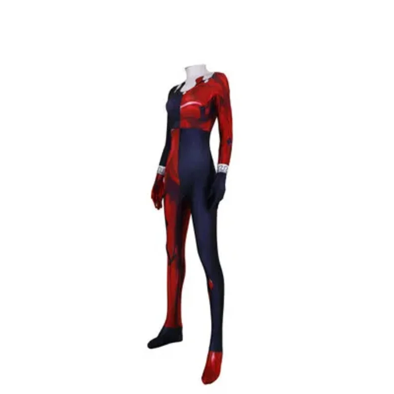 Female Clown Cosplay Costumes 3D Print Superhero Super Villain Halloween Zentai Suit Women Girls Catsuits Adults/Kids