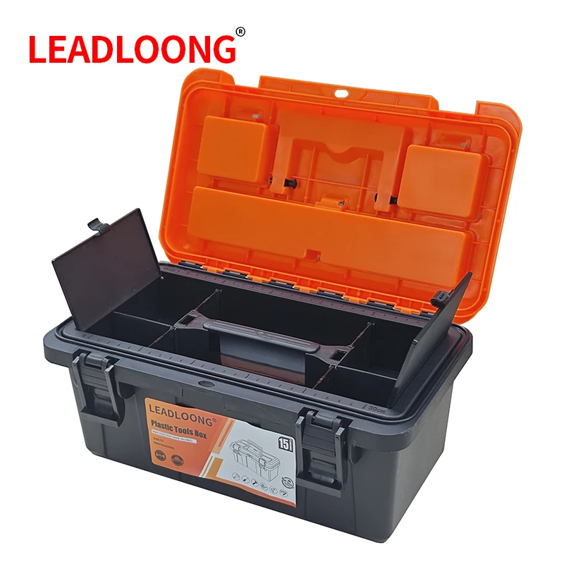 15/17/20Inch Multifunctional Plastic Tool Storage Box Durable Portable Double-layer Hardware Electrician Repair Tool Storage Box