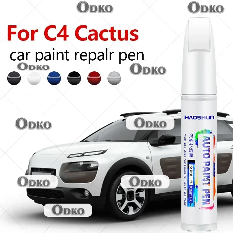 For Citroen C4 Cactus 2014-2020 E3 Paint Repair Pen Touch Up Scratch Remover DIY Auto Accessories Black White Brown Yellow Blue