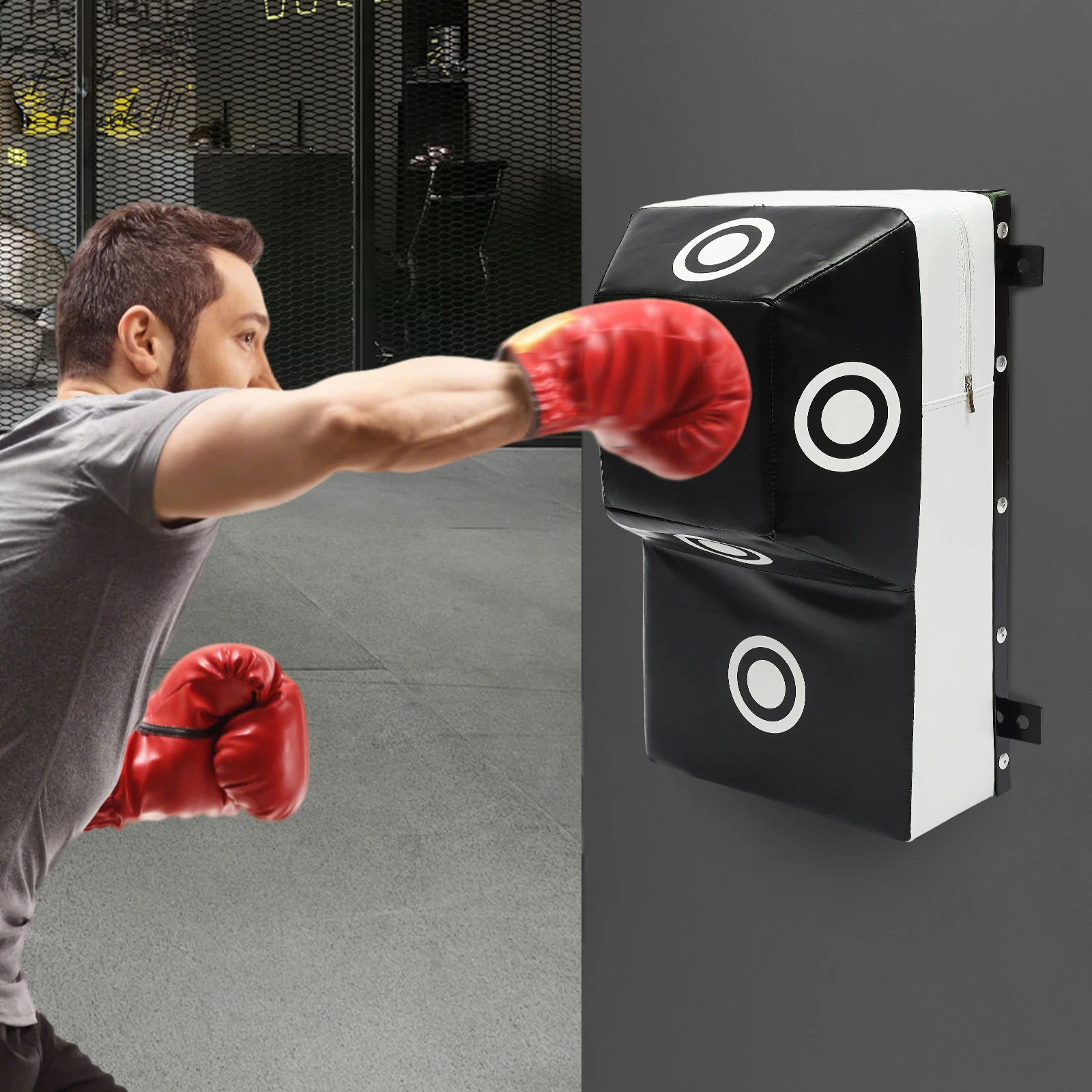 هدف تدريب الملاكمة على الحائط، هدف الملاكمة الثابت المثبت على الحائط، معدات تدريب Mma مع نقطة وضع العلامات