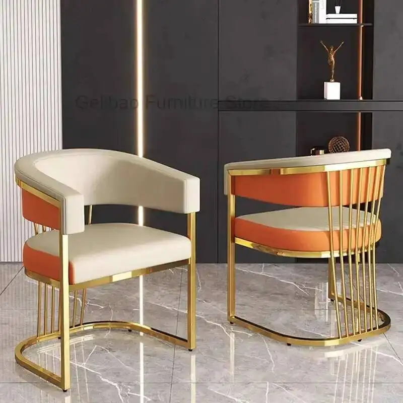 Luxury Nordic Dining Chairs Living Room Century Party Accent Throne Dining Chair Dressing Lounge Waiting Stoel Home Furniture