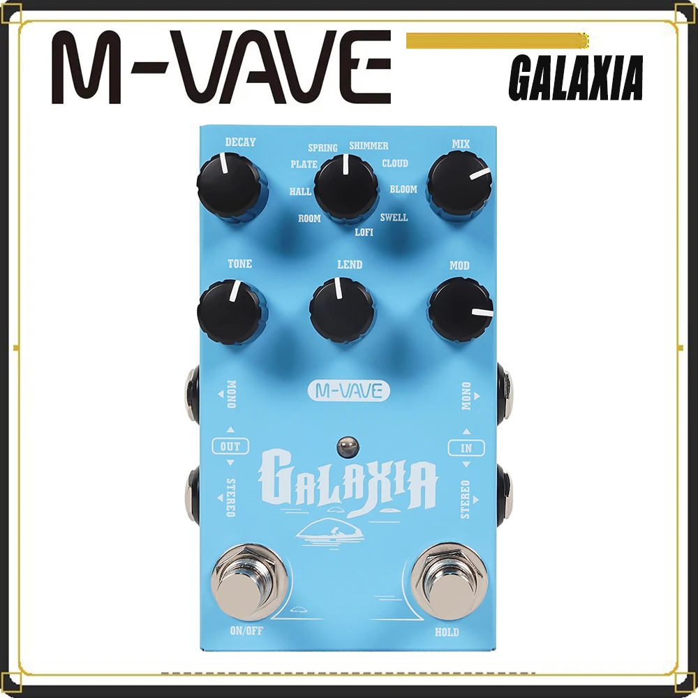 M‑VAVE NEW GALAXIA Guitar Multi‑Effects Pedal, Portable Electric Guitar Effects Processor With Amp Modeling Rechargeable Looper