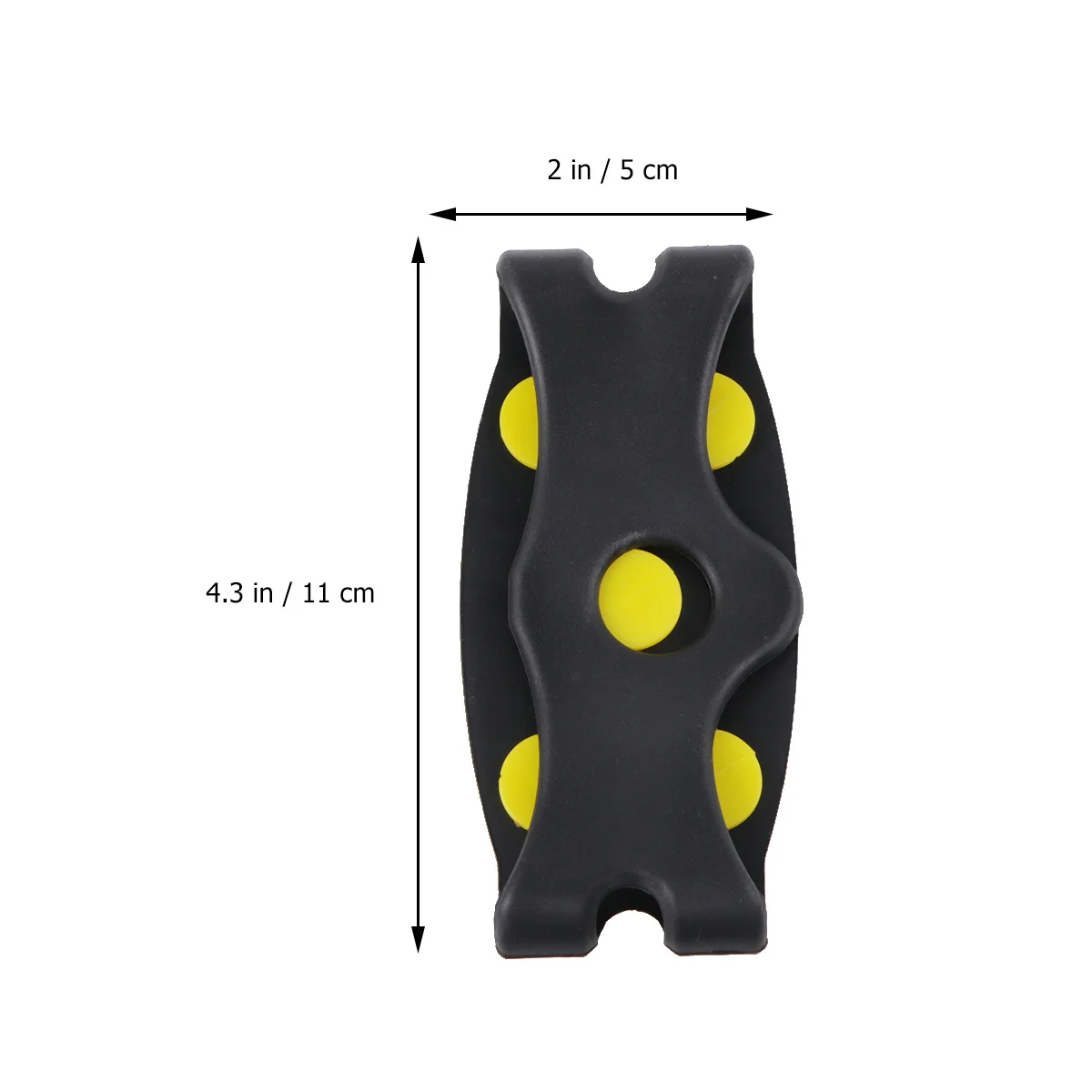 

1 Pair Anti-Slip Ice Crampons 5-Stud For Snow Climbing Flexible Rubber Strap Fit All Shoes Winter Outdoor Camping