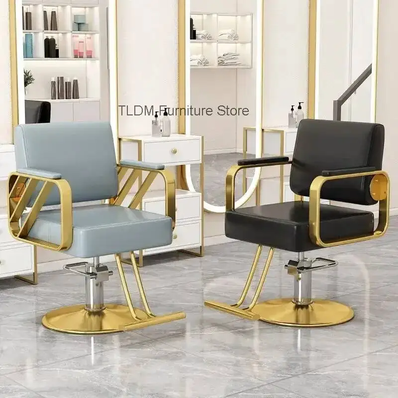 Luxury Hair Salon Barber Chairs Space Saving Footrest Unique Salon Chairs Comfortable Chaise De Coiffure Salon Furniture