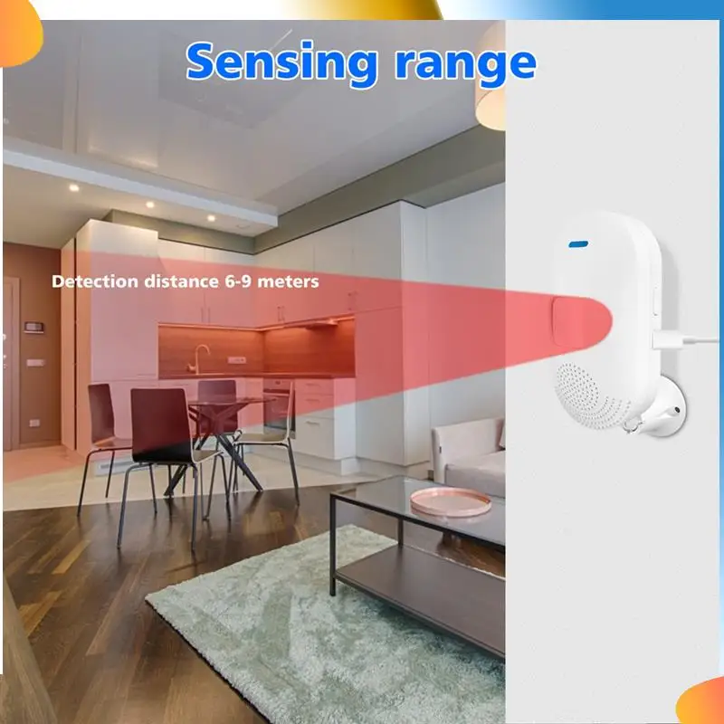 

B48A Graffiti Wifi Intelligent PIR Infrared Sports Sensor Indoor Anti -Theft App Wireless Human Mobile Detector