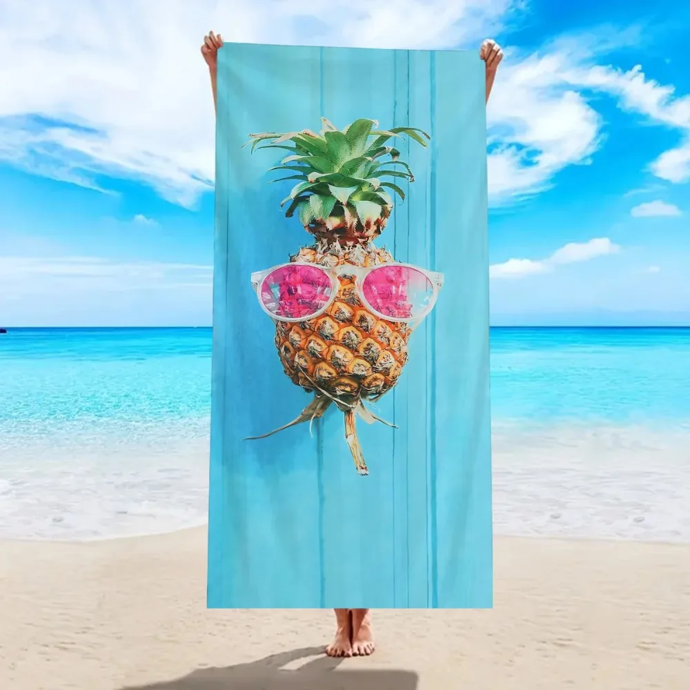 1pc Ultra fine fiber quick drying absorbent beach towel, multifunctional beach towel for sports, swimming, gym, shower room
