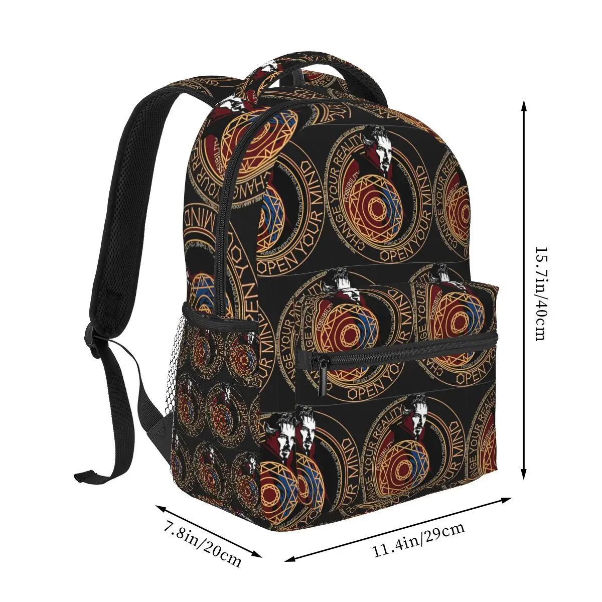 Dr Strange Rucksäcke für Jungen und Mädchen, Büchertasche, Studenten, Schultaschen, Cartoon-Kinderrucksack, Umhängetasche, große Kapazität