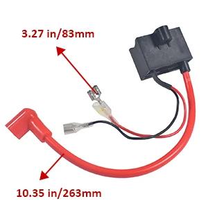 sthus CDI Ignition Coil With Magneto Coil Spark Plug Kit For 49cc 80cc 2 Stroke Engine Bike Motorized Bicycle