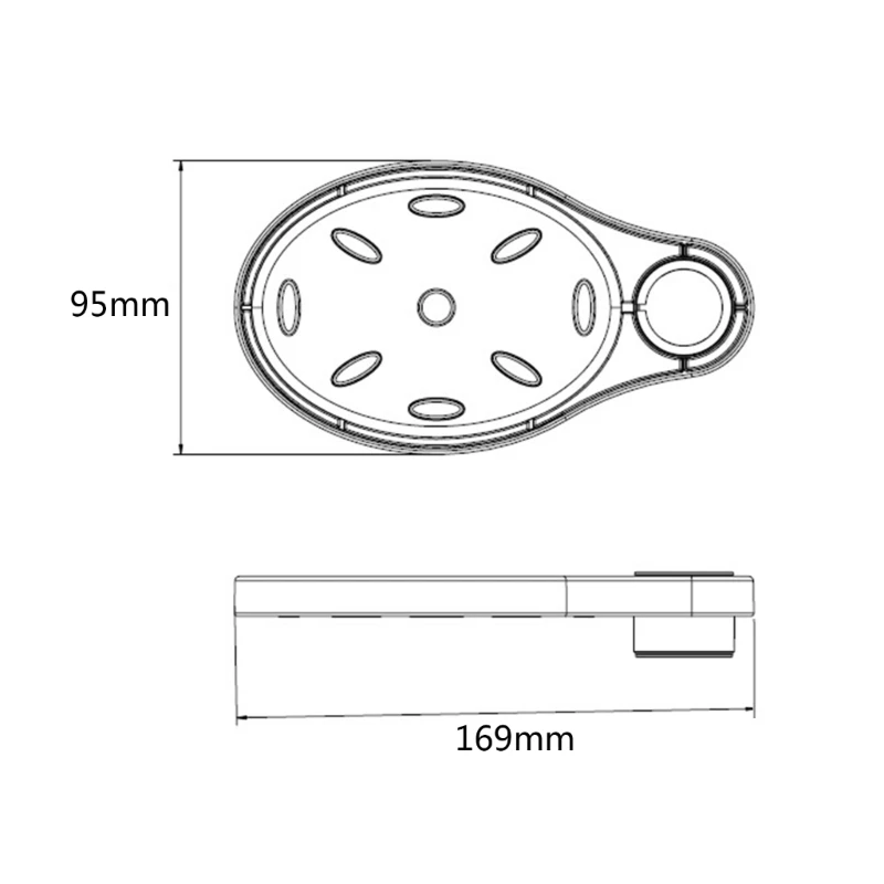 Clear Soap Box Lift Bar Soap Rack Shower Storage Holder Rack Instalasi Mudah