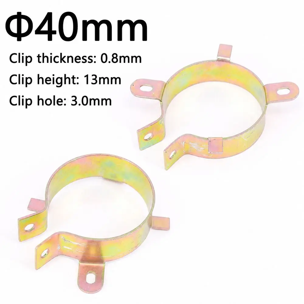1Pcs 22-90mm Capacitor Bracket Clamp Zinc Plated Mounting Clip Capacitor Mounting Clip Iron Screw Nut Amplifier Fixing Parts