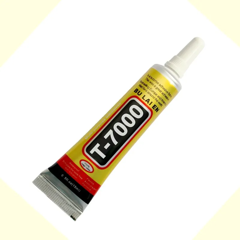 

T7000 15ml Multipurpose Adhesive Rhinestone DIY Phone Screen Frame Epoxy Resin Sealant T-7000 Super Black Liquid Glue Nail Gel