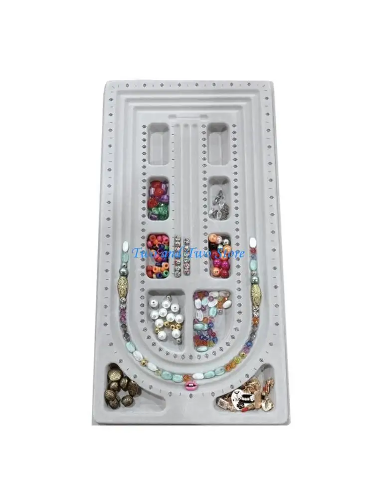 

HX6F Bead Design Board Jewelry Bead Measuring Board Organiser Tray Necessary Tool