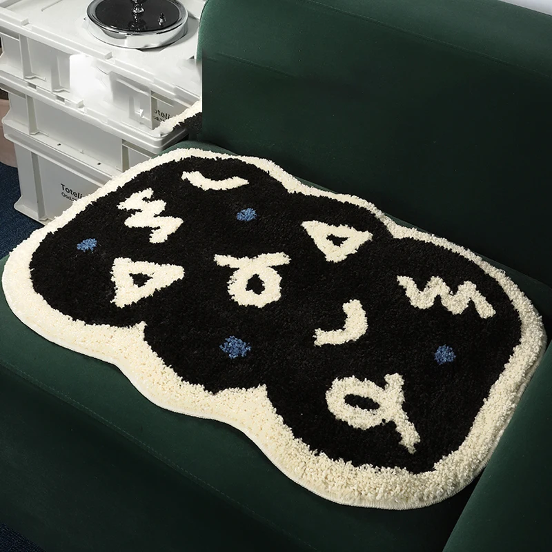 

Bedside Carpet Bedroom Mat Dirt Resistant Home Use Girls Ins Style Bedroom Rug Foot Pad Window Cushion Easy Cleaning