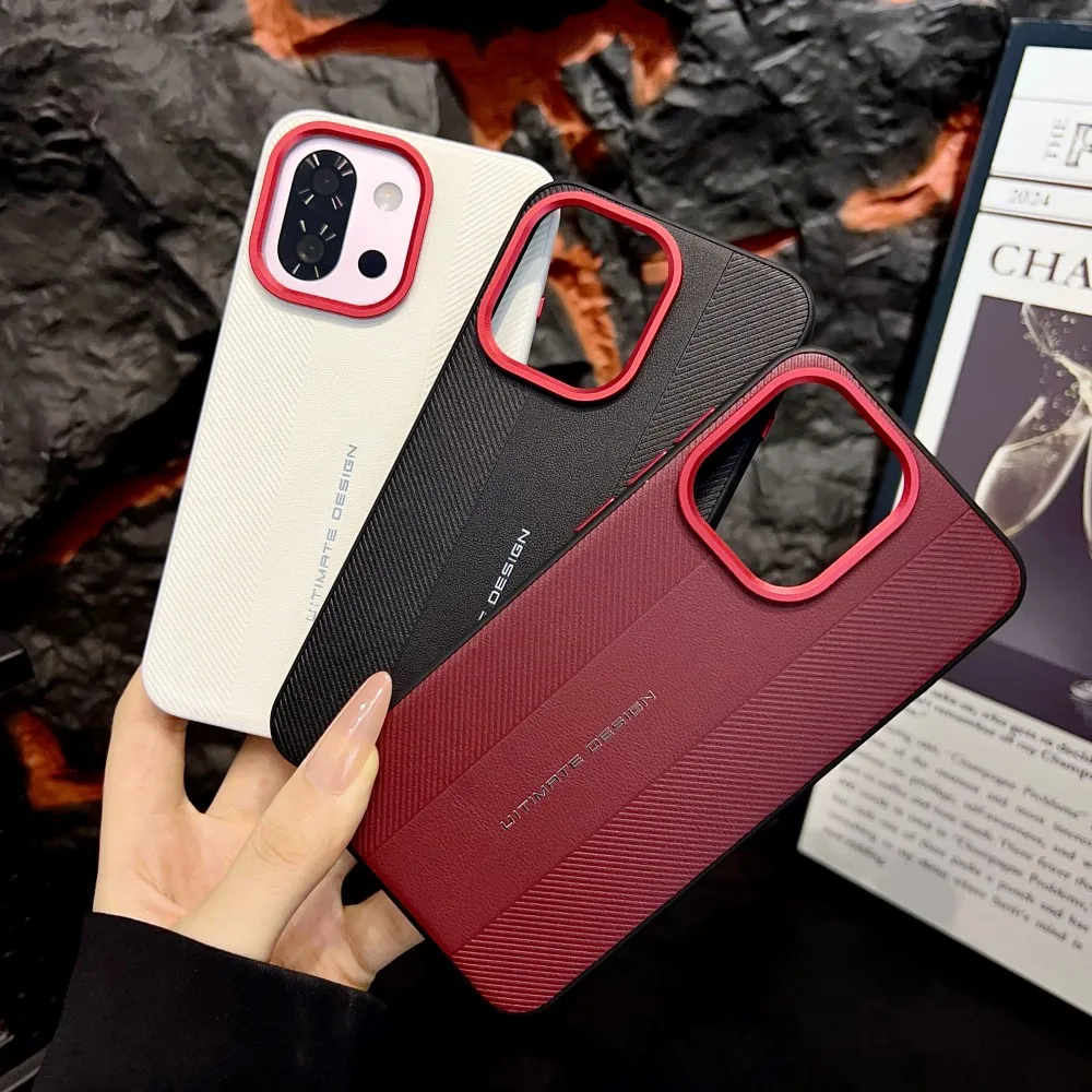 Für OnePlus 15 15R 13 13R C Hülle Luxuriöse Harte PU Mode Stoßfeste Schutzhülle Rückseitenabdeckung für OnePlus 15T 13T 13S 15 Schale