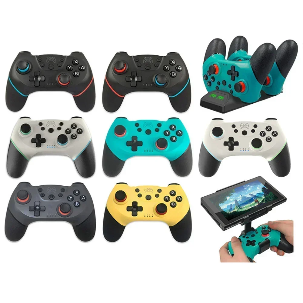 Bluetooth-compatible Pro Gamepad for N-Switch NS-Switch Console Video Game USB Controller For Switch Pro Console with 6-Axis