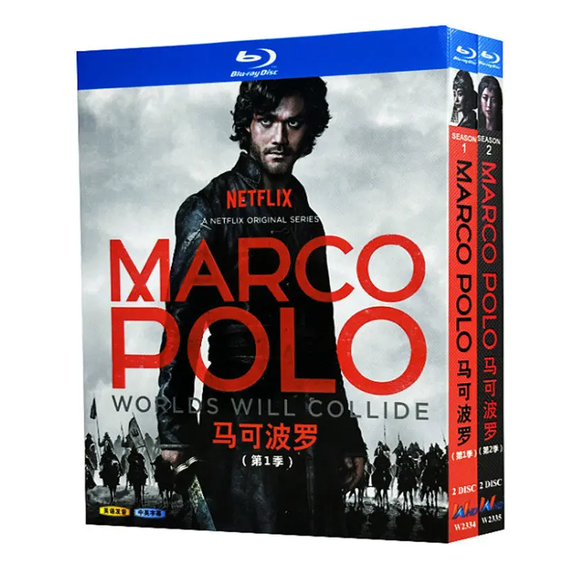 

Blu-ray Ultra HD TV Series Marco Polo Seasons 1–2 BD Box Set with English and Traditional Chinese Subtitles