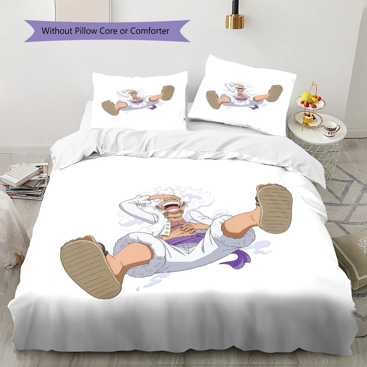 ONE PIECE GEAR 5 Comfortable Soft Duvet Cover, Children Bedding Gift Set, Extra Large Various Sizes -HE62