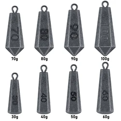 Iron Fishing Weight Sinker 30g-200g Sea Fishing Surf Casting Shore Boat Fishing Beach Deep Drop Long Casting Sinker