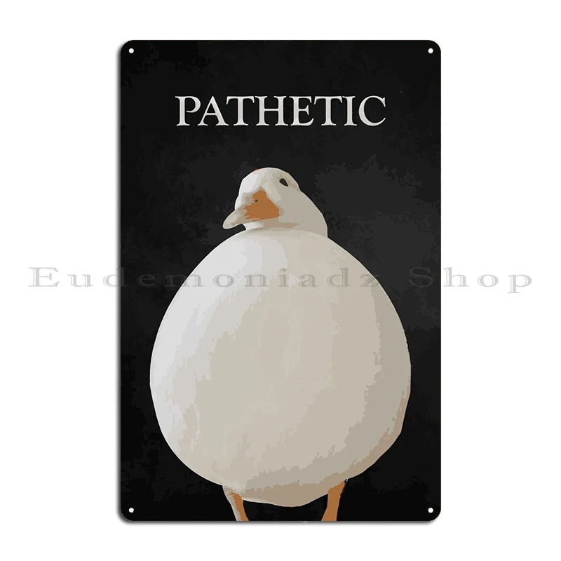 Judgmental Duck Metal Sign Painting Cave Party Club Iron Living Room Tin Sign Poster